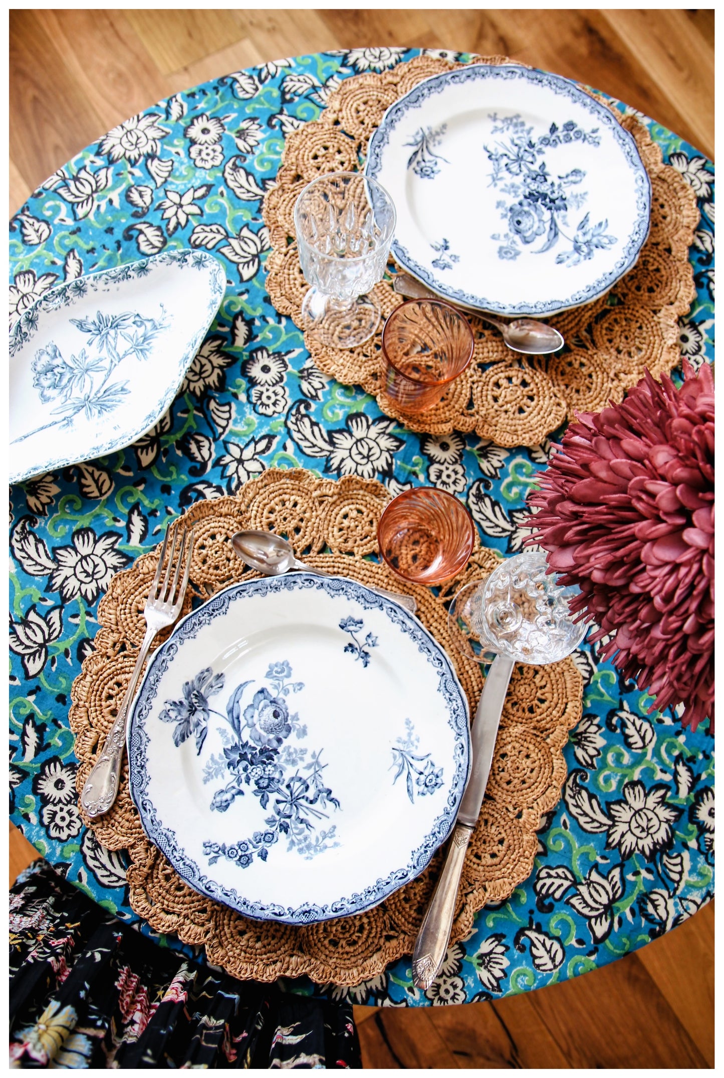 Fontanges Bleu Ondulé